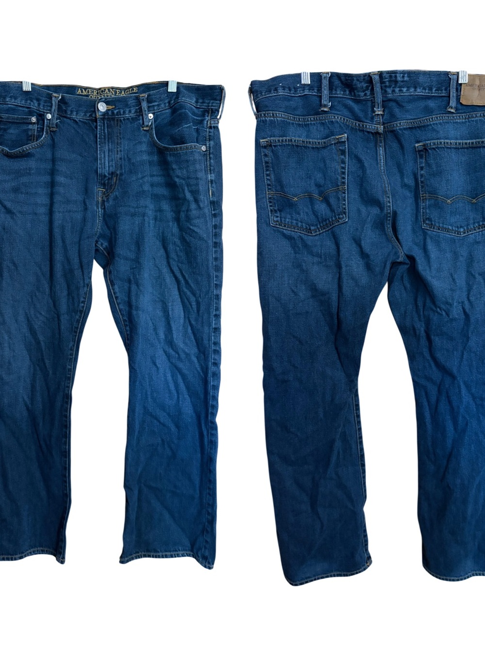 American Eagle Original Boot Classic Cotton Blue Denim Bootcut Jeans 38x32